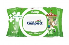 Servetele Umede Ecopack Baby cu Capac Ultra Compact (set 72)