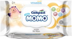 Servetele Umede MOMO MULTIVITAMINE cu Capac Ultra Compact 100 buc