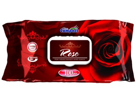 Servetele Umede cu Capac Red Rose Ultra Compact (set 100)