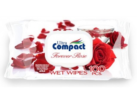Servetele Umede cu Capac Rose Perfume Ultra Compact (set 100)