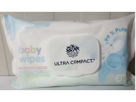 Ultra Compact Servetele Umede Baby Pure Water (50 buc) Biodegradabile