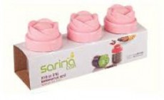 Borcan Condimente 3BUC/SET rotund SARINA S 197