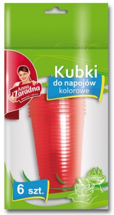 Pahare Plastic Colorate AZ-6854 (set 6)