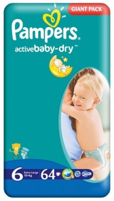 Scutece Pampers Giant Extra Nr 6 16Kg+ (set 64)