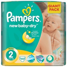 Scutece Pampers Giant Mic Nr 2 3-6Kg (set 100)