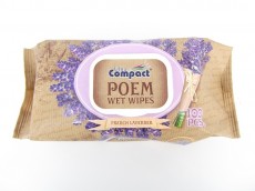 Servetele Umede cu Capac Poem French Lavender Ultra Compact (set 100)